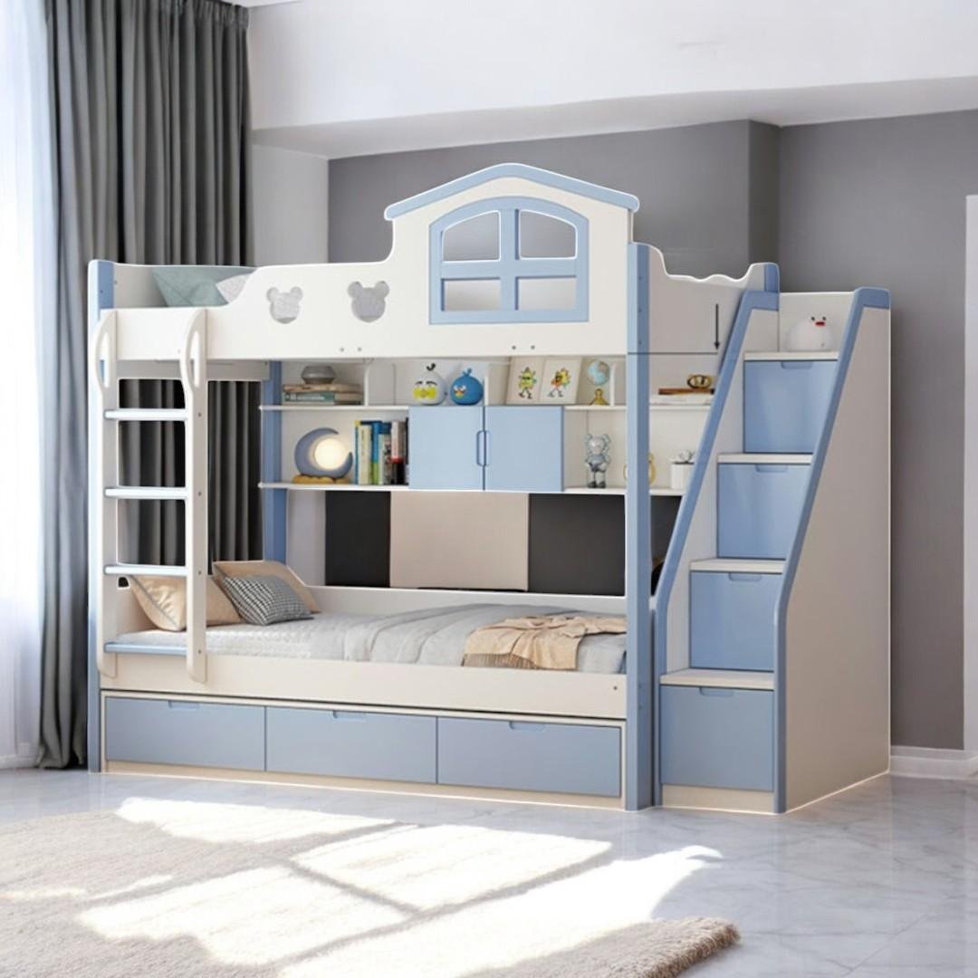 4 mẫu giường 2 tầng cho bé an toàn tiện lợi