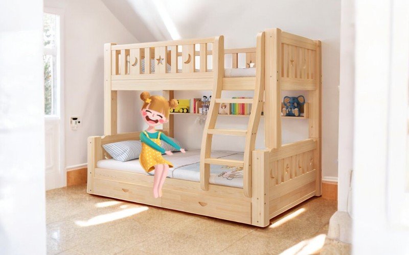 7 mẫu giường tầng kết hợp bàn học cho người lớn tại TPHCM