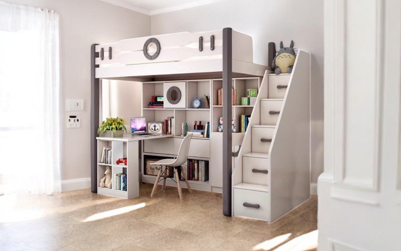 Giường tầng kèm bàn học tại TPHCM