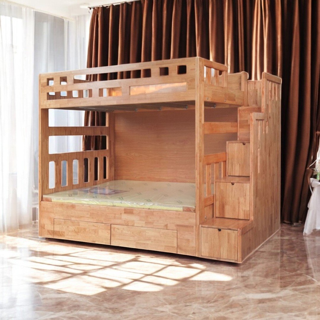 Giường tầng gỗ tự nhiên tại TPHCM bền đẹp
