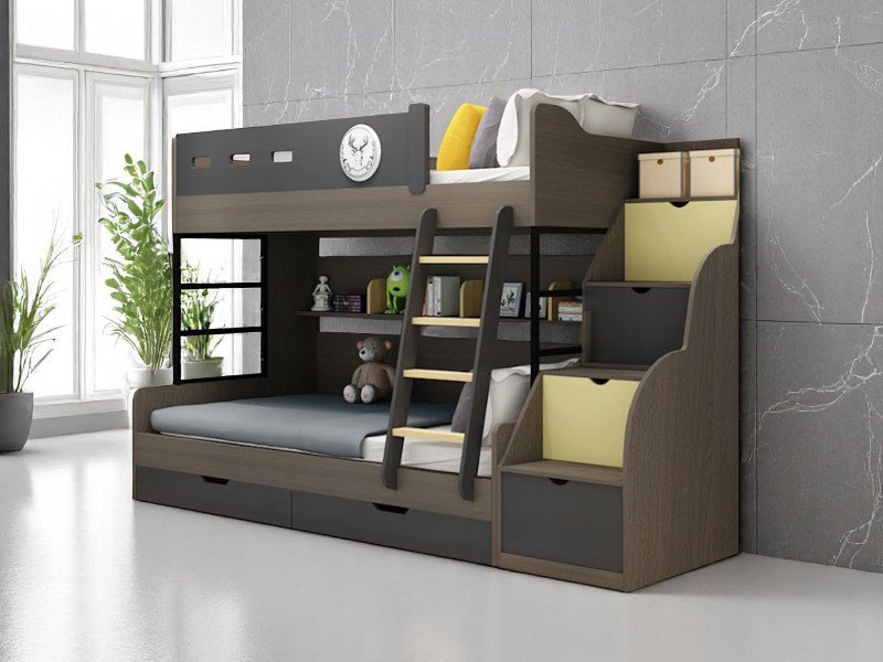 Giường gỗ 2 tầng