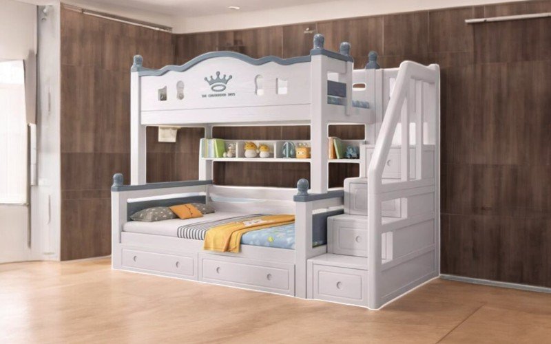Giường 2 tầng giá rẻ thiết kế đẹp tiết kiệm không gian