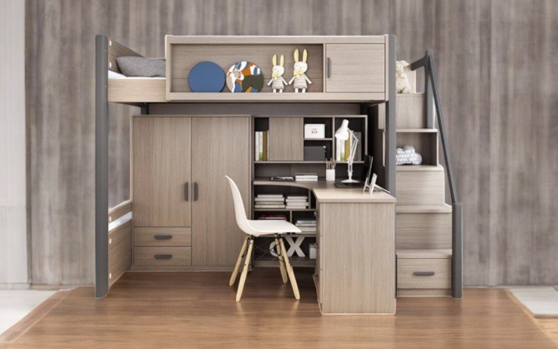 Giường 2 tầng giá rẻ thiết kế đẹp tiết kiệm không gian