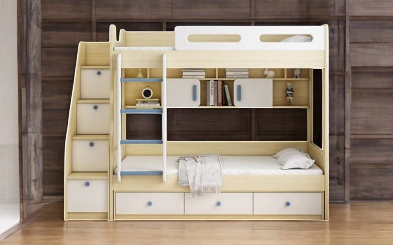 Giường 2 tầng giá rẻ thiết kế đẹp tiết kiệm không gian