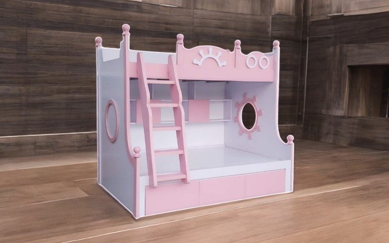 Giường tầng 1m2 x 2m hiện đại tiết kiệm không gian
