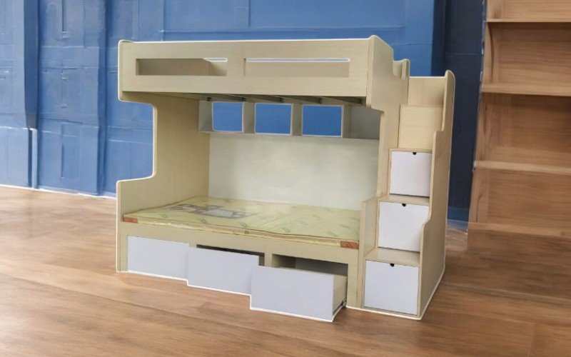 Giường tầng 1m2 x 2m hiện đại tiết kiệm không gian