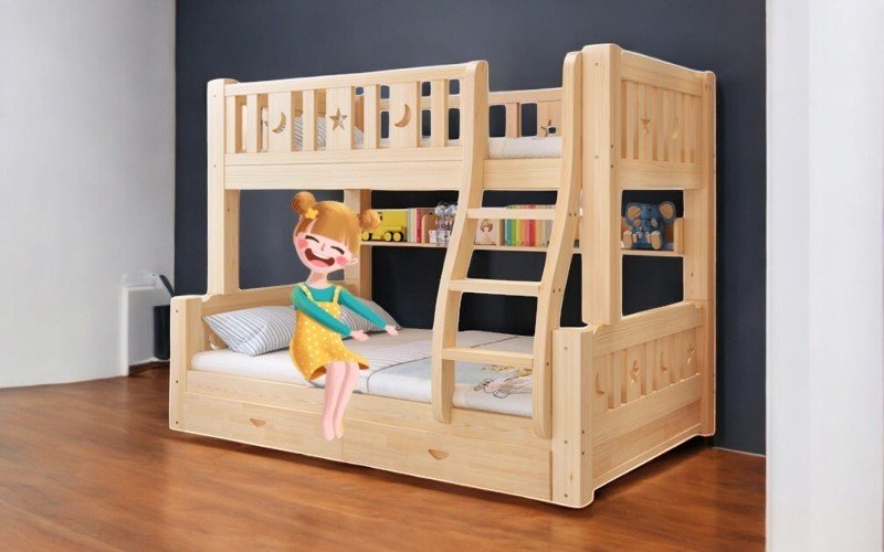 Mẫu giường tầng đẹp cho người lớn hiện đại và tiện nghi