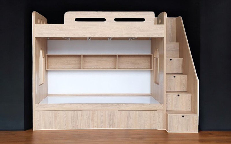 Giường tầng kết hợp tủ quần áo và bàn học tiện ích đa năng