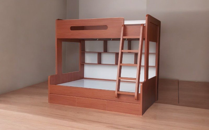 Giường tầng cho bé tại quận 2 thiết kế an toàn tiện ích