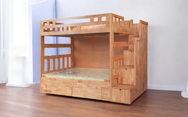 Giường tầng gỗ tại quận 2 đẹp chắc chắn giá hấp dẫn