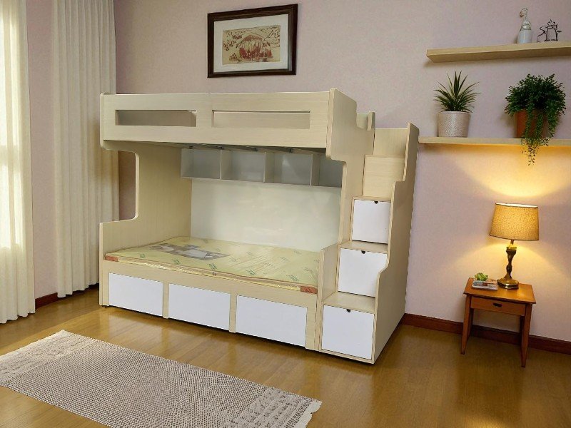 Giường 2 tầng gỗ