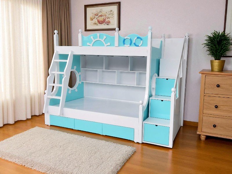 Giường 2 tầng gỗ
