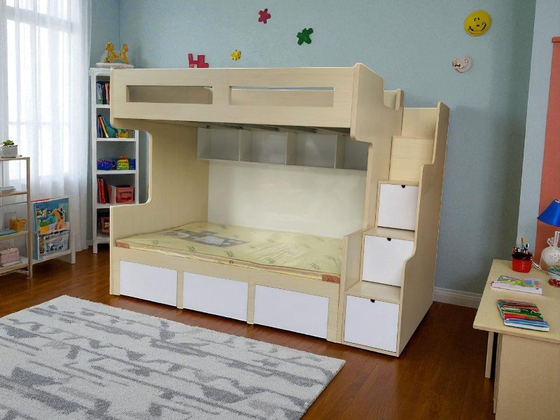 Giường gỗ 2 tầng người lớn