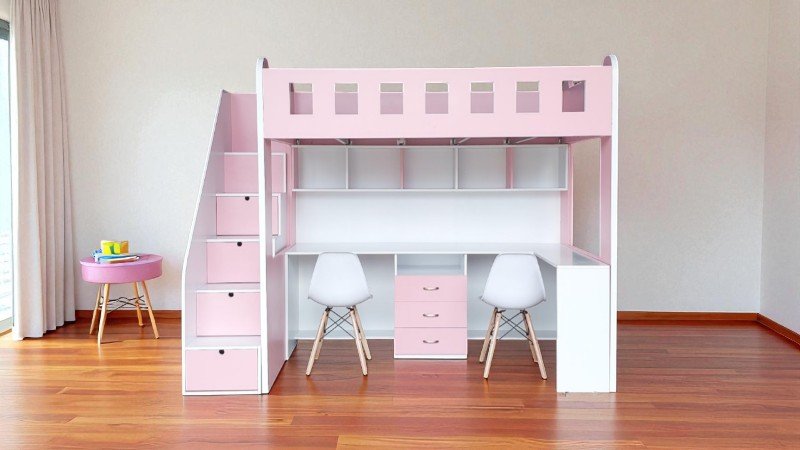 Giường kéo 2 tầng người lớn