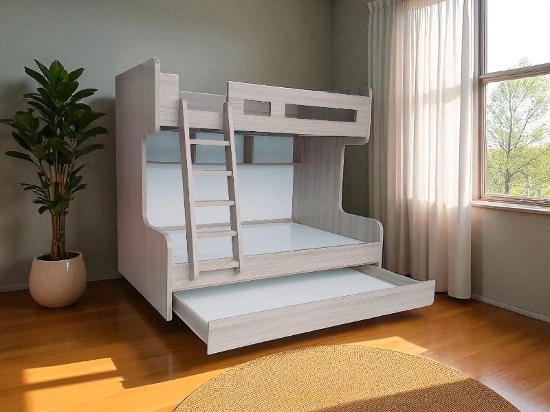 Giường tầng có bàn học