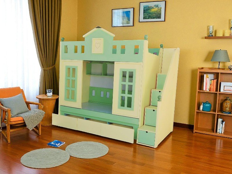 Giường tầng kết hợp tủ quần áo