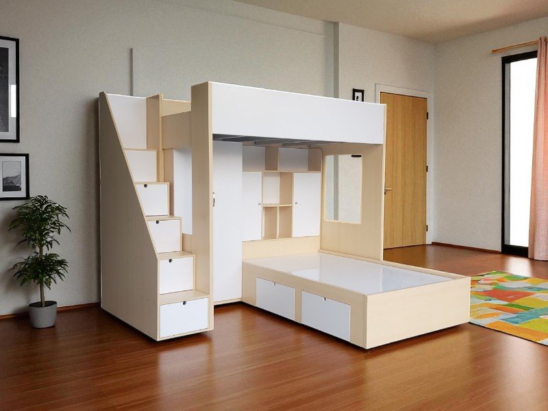 Mẫu giường tầng gỗ đẹp