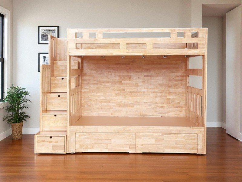 Mẫu giường tầng gỗ đẹp