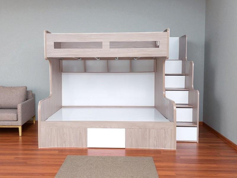 Cách sắp xếp đồ chơi trên giường tầng gọn gàng