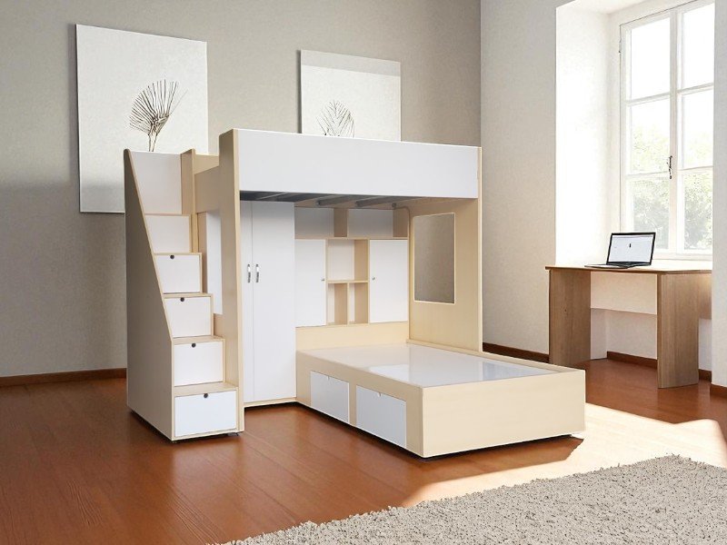 Giường tầng gỗ MDF