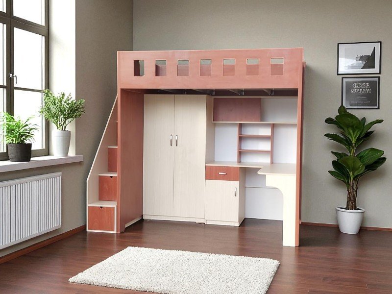 Thiết kế giường tầng thông minh