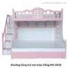 Giường tầng trẻ em màu hồng MS 2928