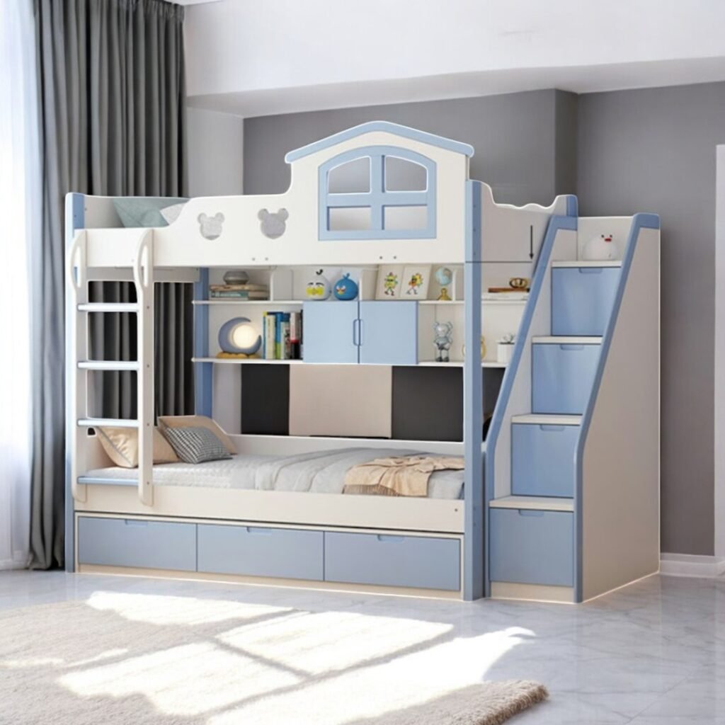 4 mẫu giường 2 tầng cho bé an toàn tiện lợi
