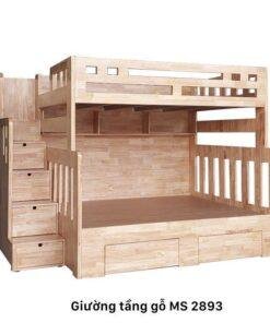 Giường tầng gỗ cao su đẹp MS 2893