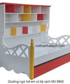 Giường ngủ trẻ em có kệ sách MS 9865 Giá bán = 9.500.000đ