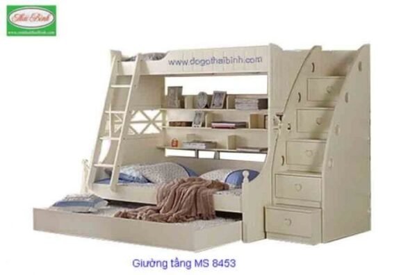 Giường tầng MS 8453 Size : giường 1m2 tầng 0m9   Giá : 13.800.000đ