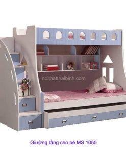 Mẫu giường tầng trẻ em đẹp MS 1055 Giá bán 14.400.000 đ
