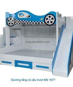 Giường tầng trẻ em có cầu trượt MS 1677 Giá bán= 17,500,000đ giảm còn= 15,500,000đ