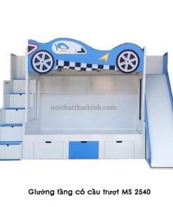 Giường tầng có cầu trượt đẹp MS 2540