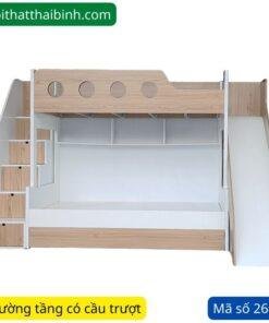 Giường tầng có cầu trượt đẹp MS 2646