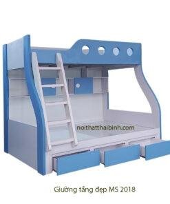 Giường tầng đẹp cho bé trai MS 2018