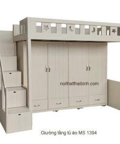 Giường tầng tủ quần áo MS 1394 Giá bán= 16.500.000đ giảm còn= 14.500.000đ
