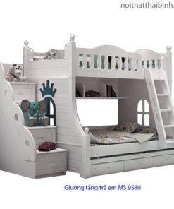Mẫu giường tầng trẻ em hiện đại đẹp giá rẻ MS 9580 Giá  = 14.500.000đ