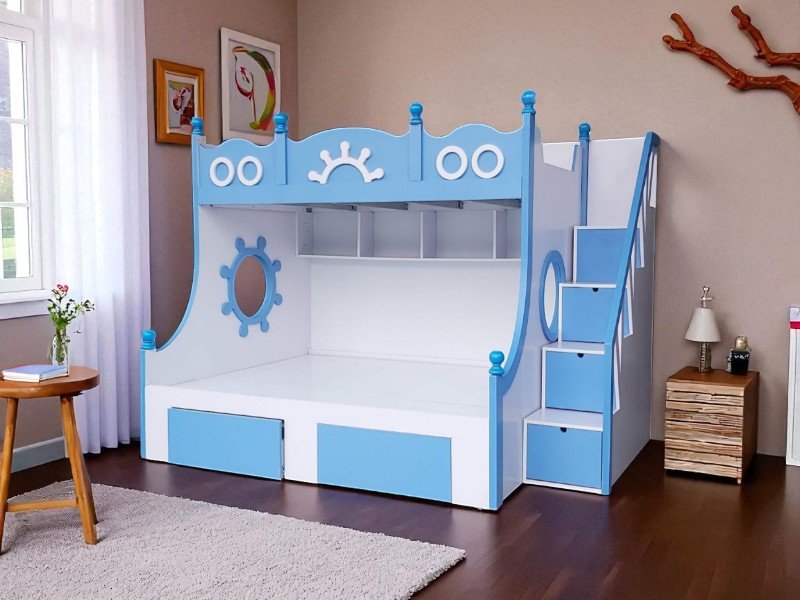 Giường gỗ 2 tầng người lớn