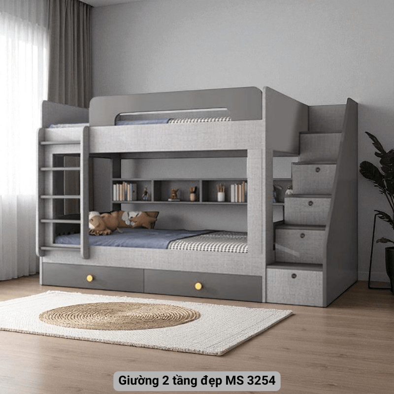 Giường 2 tầng đẹp MS 3254