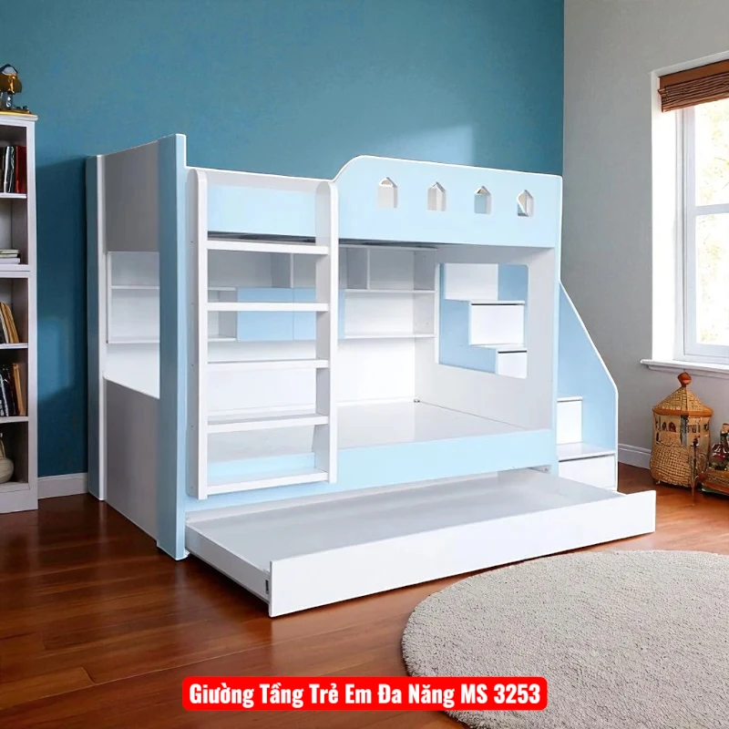 Giường Tầng Trẻ Em Đa Năng MS 3253