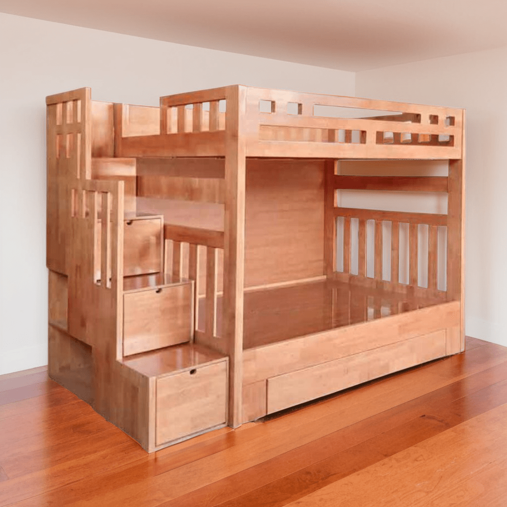 Giường tầng gỗ tự nhiên MS 1635