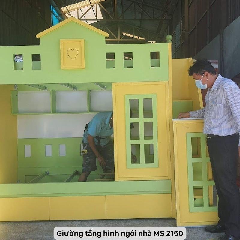 Giường tầng hình ngôi nhà MS 2150 - Hình ảnh 5