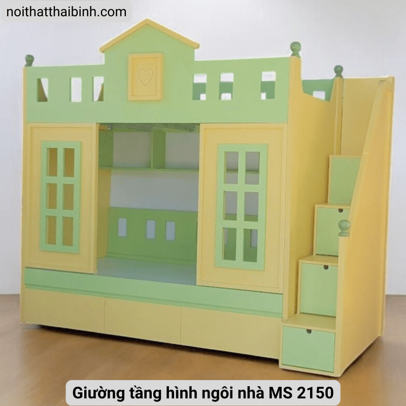 Giường tầng hình ngôi nhà MS 2150 - Hình ảnh 4