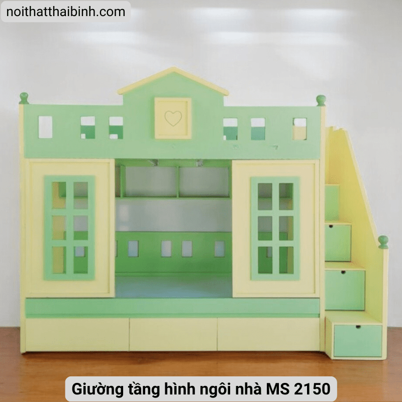 Giường tầng hình ngôi nhà MS 2150 - Hình ảnh 3