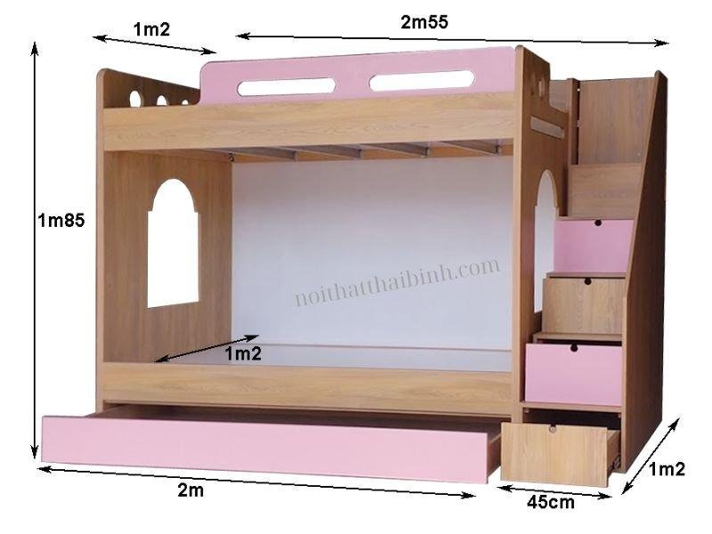 Giường tầng cho trẻ em MS 3103 - Hình ảnh 4